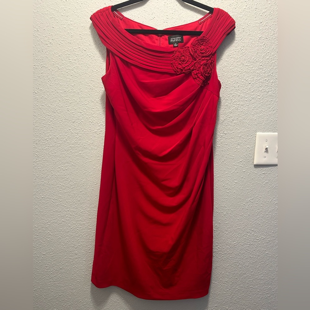 Red Adrianna Papell Dress